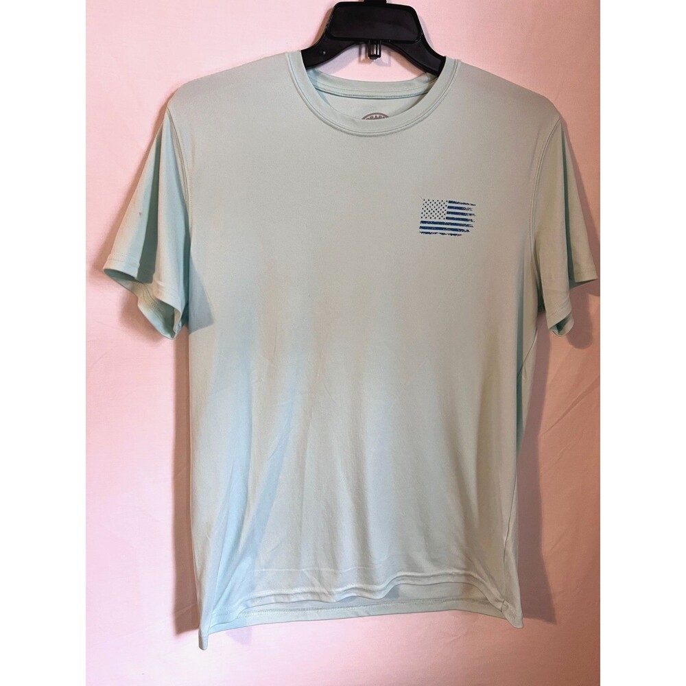 VAPOR APPAREL UPF 50+ Performance Unisex Shirt LIGHT BLUE-LARGE